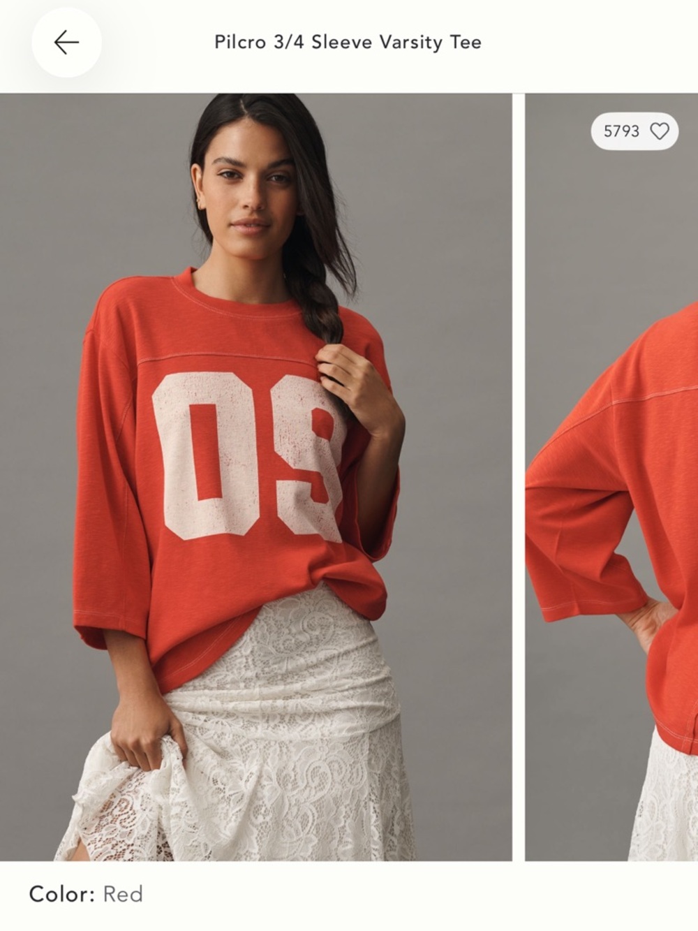 Pilcro varsity Tee